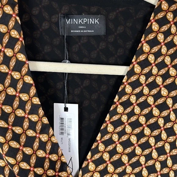 MINKPINK Valentina Mini Dress Revolve Long Sleeve Cocktail Party Dress Size S - Picture 5 of 7
